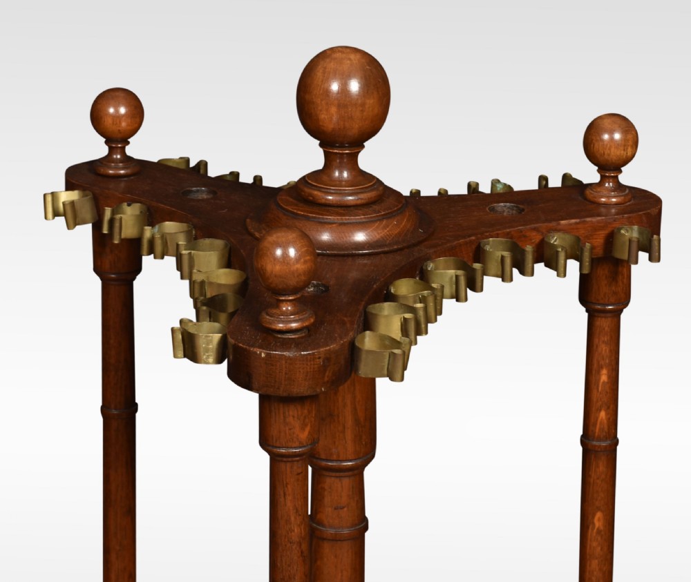  Oak revolving cue stand View VI