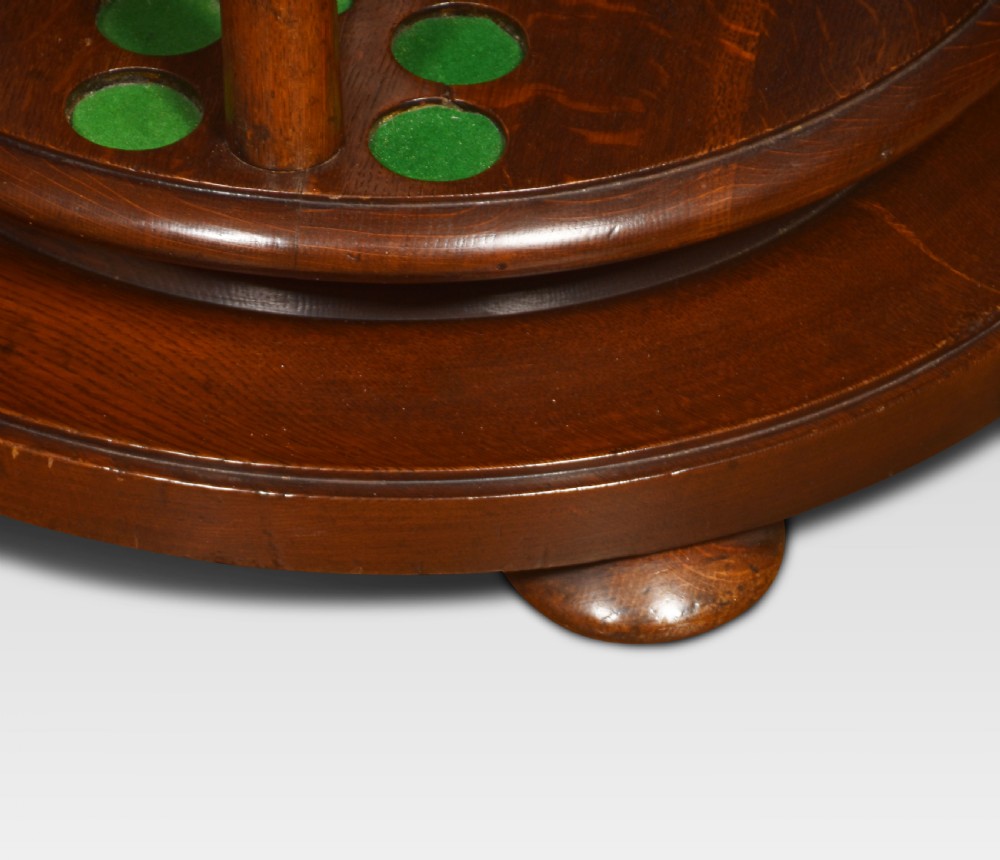  Oak revolving cue stand View VII