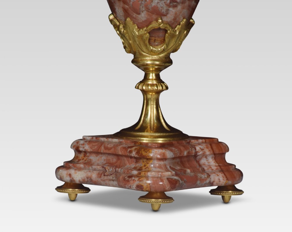 Pair Of Marble Vase Form Table Lamps View V