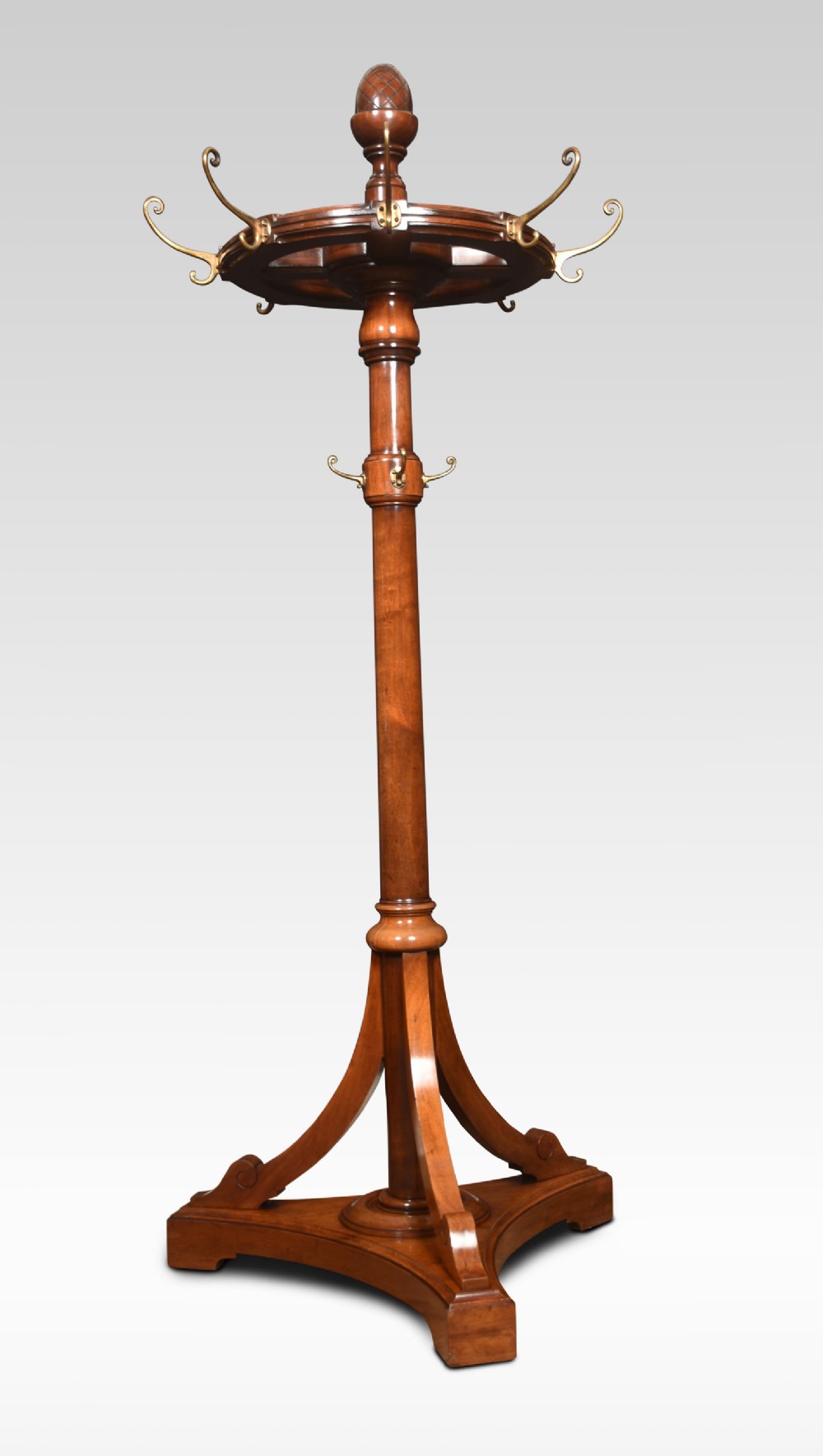 Mahogany hat and coat stand