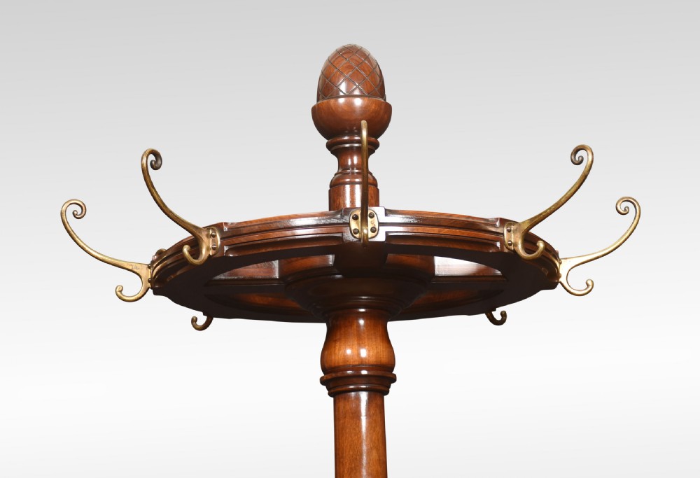 Mahogany hat and coat stand View III