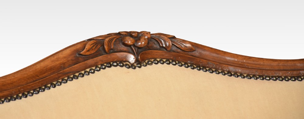 Walnut framed two-seater settee View IV