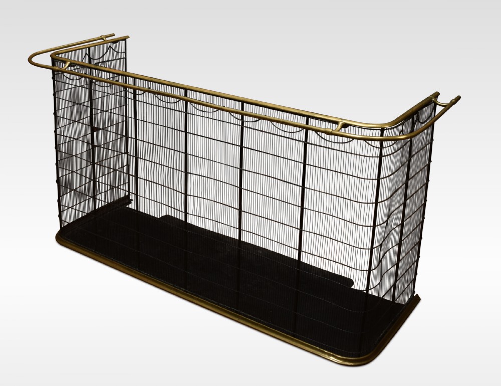 Brass and iron nursery guard View V