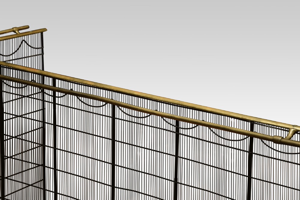 Brass and iron nursery guard View VI