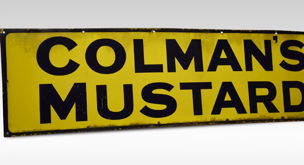Enamel sign for Colman’s Mustard View II