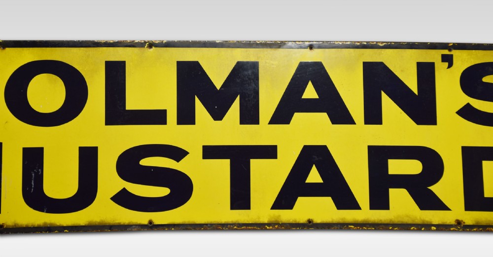 Enamel sign for Colman’s Mustard View III