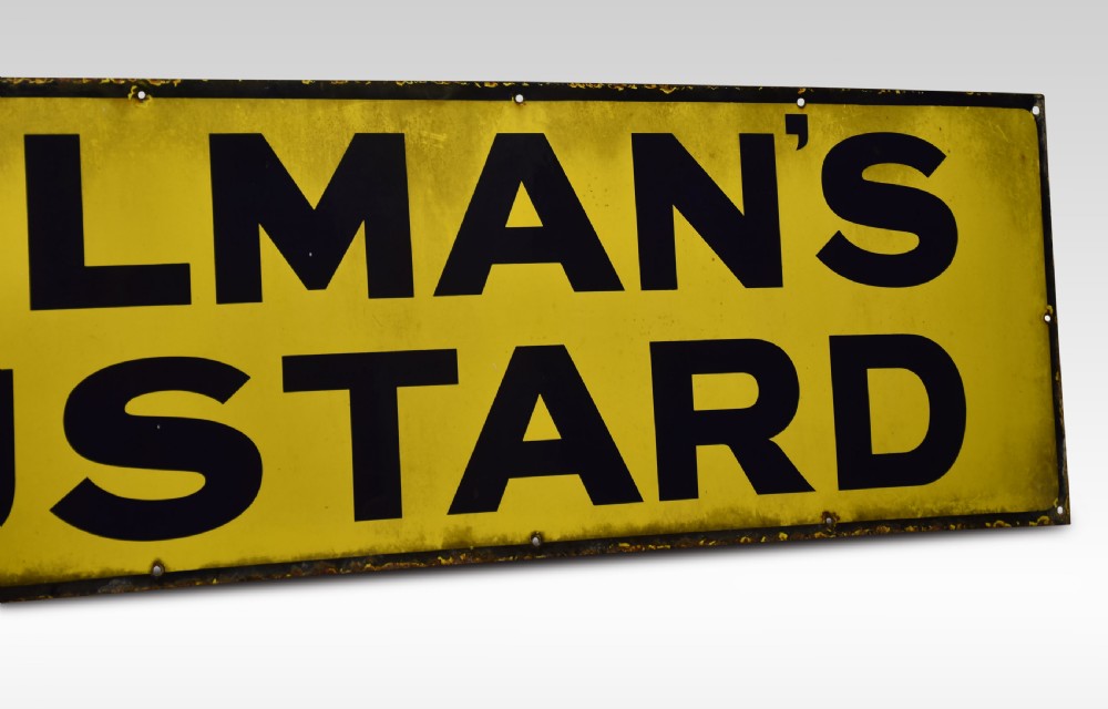 Enamel sign for Colman’s Mustard View IV