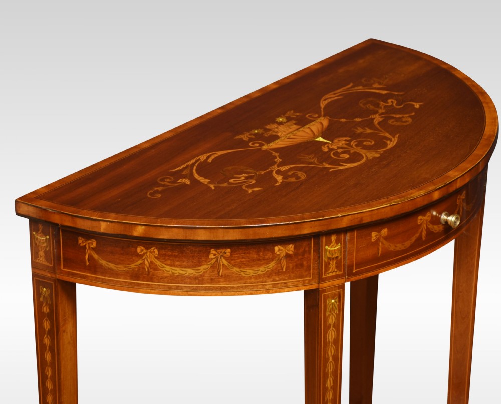 Mahogany inlaid side table View III
