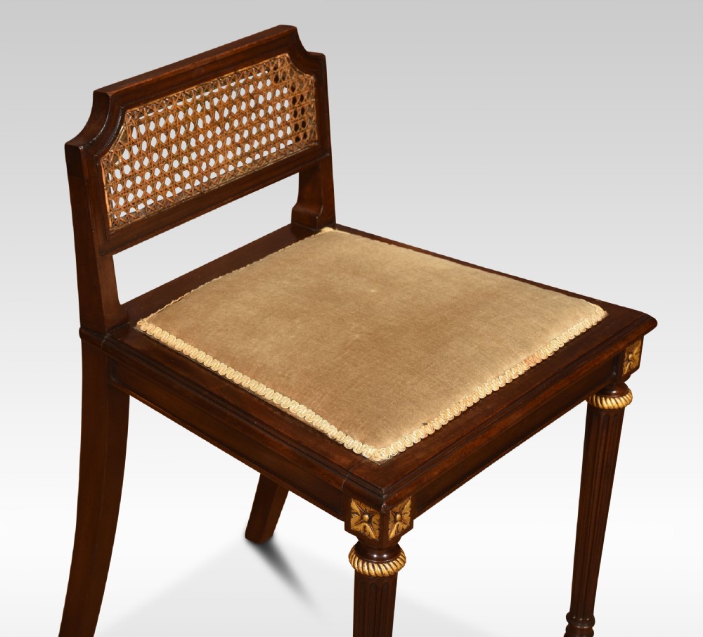Two mahogany side chairs View V