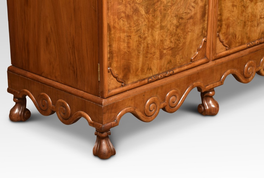 Walnut three door compactum wardrobe View VII