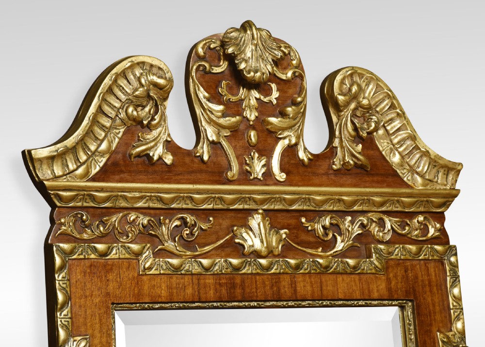 George II style mahogany and gilt wall mirror View III