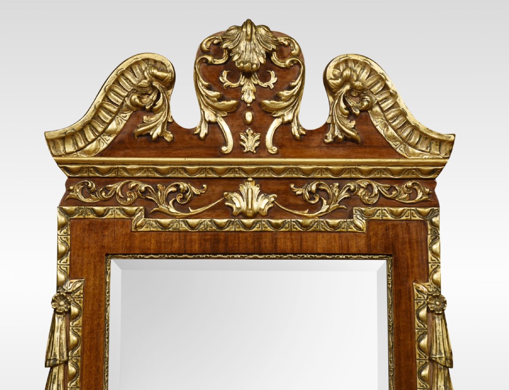 George II style mahogany and gilt wall mirror View V