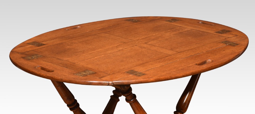 Oak butler’s tray on stand View IV
