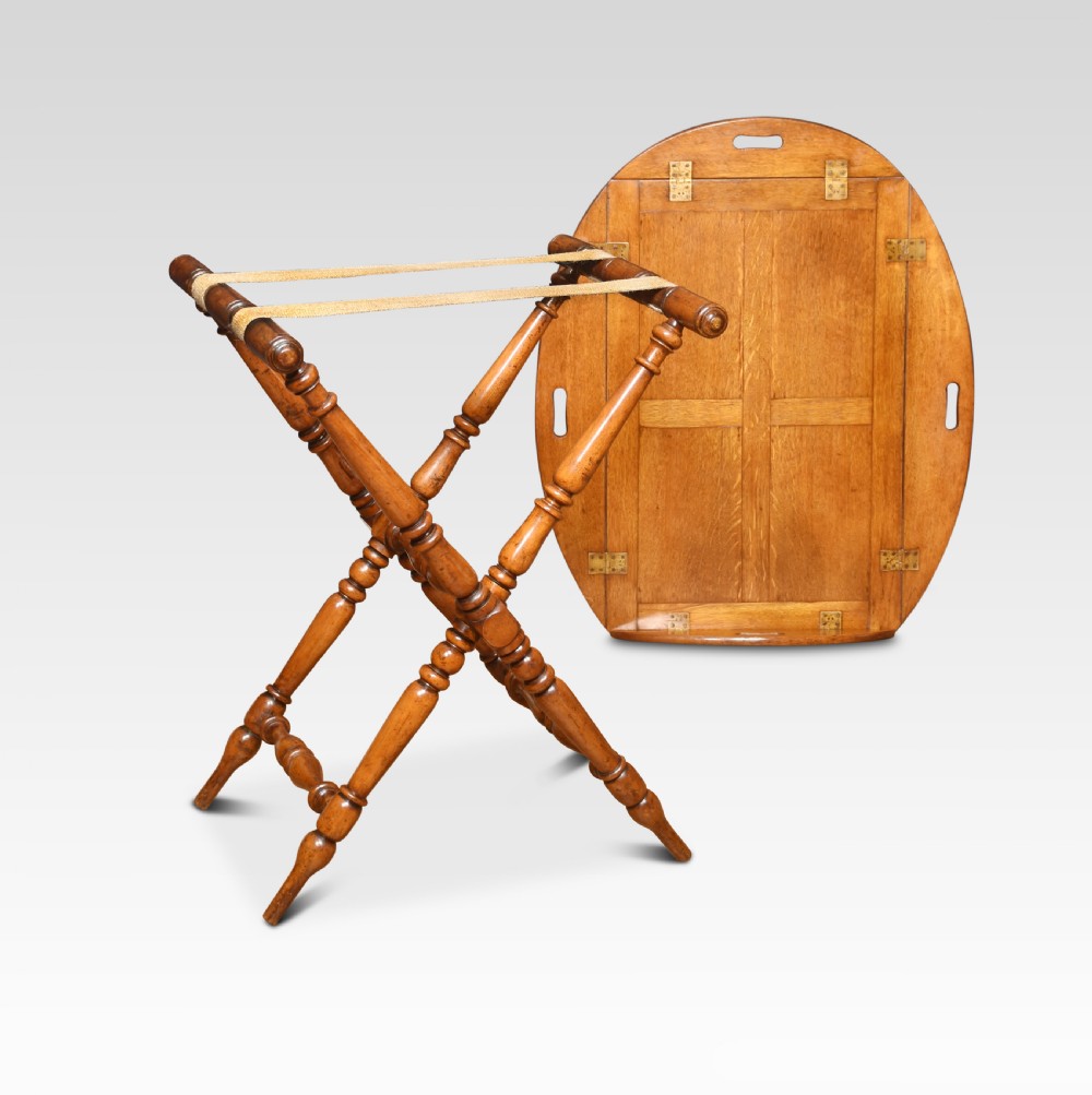 Oak butler’s tray on stand View VI
