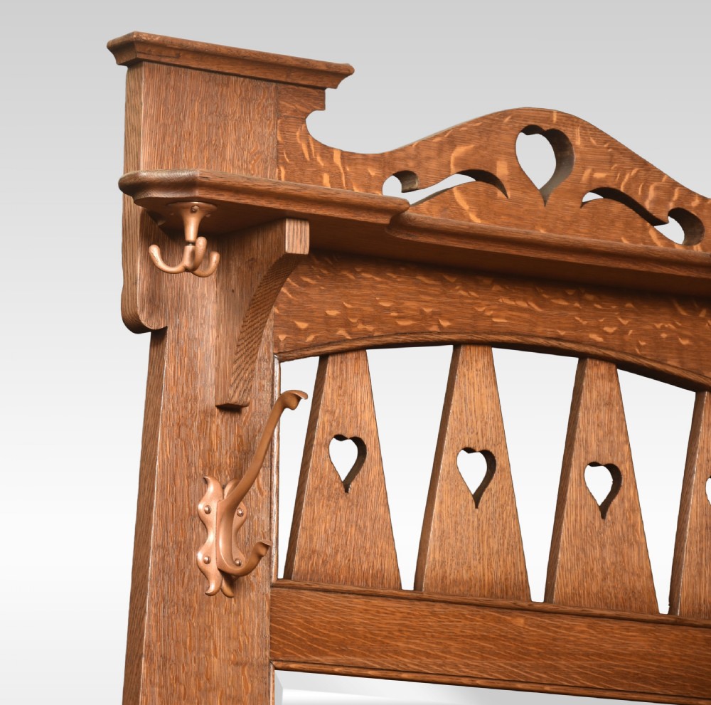 Liberty of London Arts & Crafts oak hall stand View V