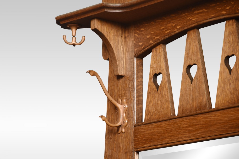 Liberty of London Arts & Crafts oak hall stand View IX