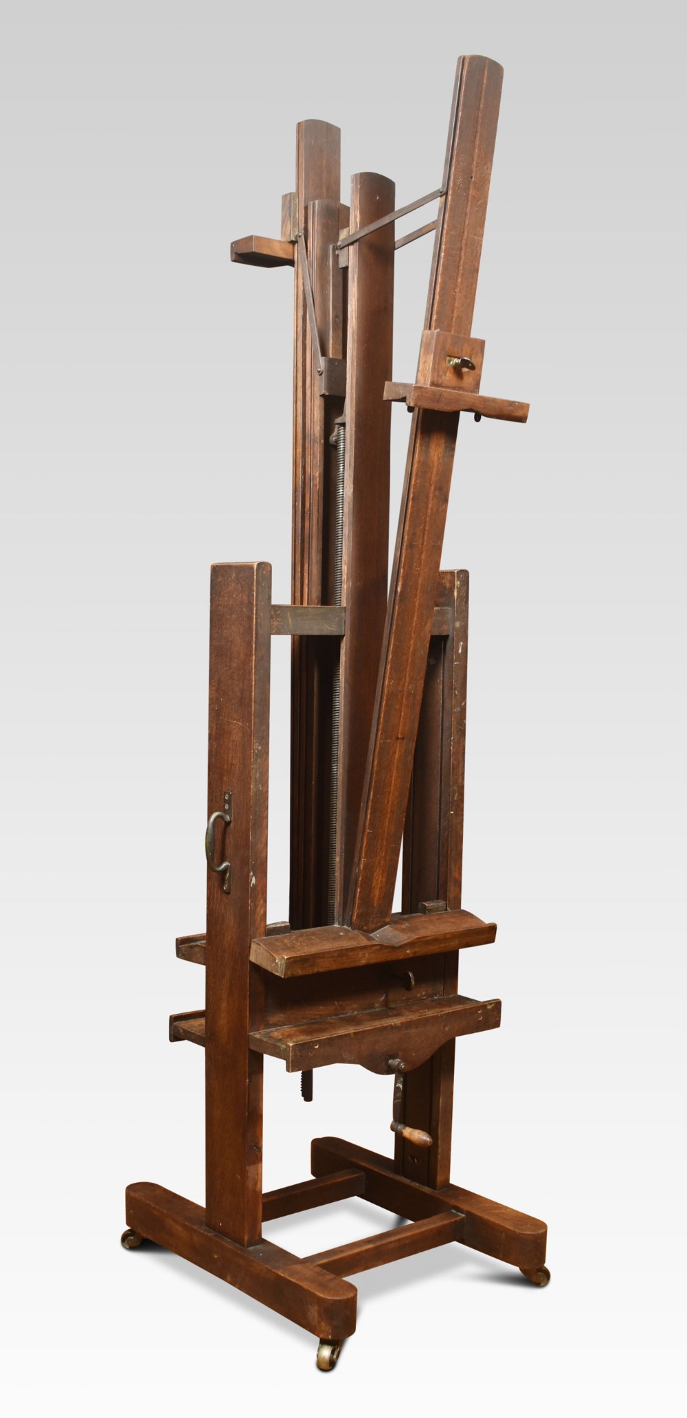 Oak double sided artist’s fully adjustable studio easel
