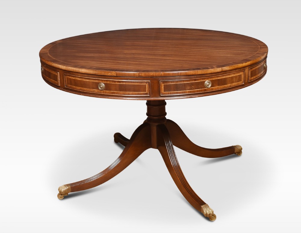 Mahogany drum table
