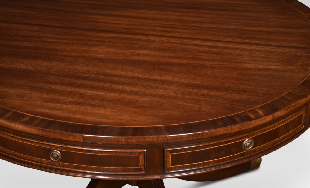 Mahogany drum table View III