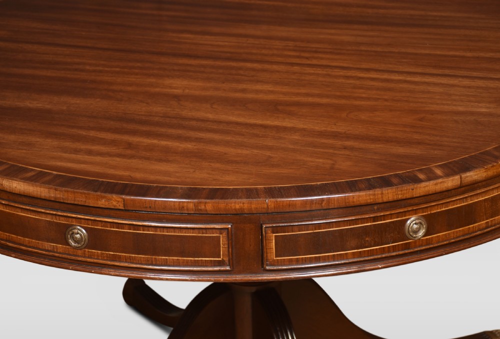 Mahogany drum table View IV