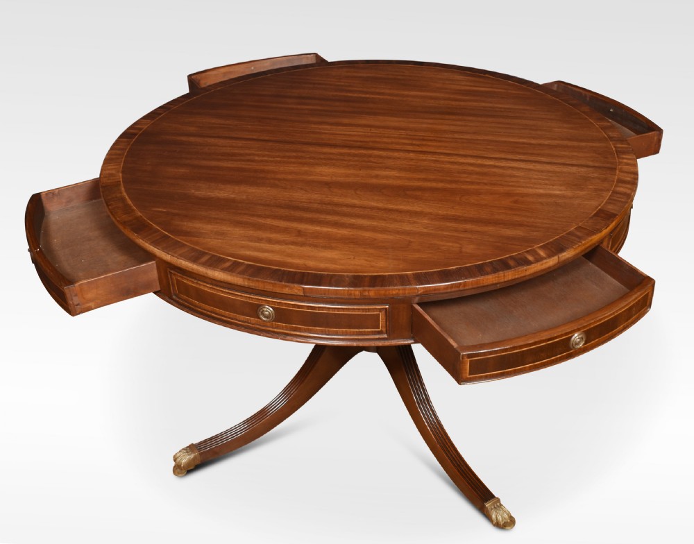 Mahogany drum table View V