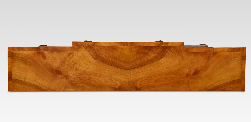 Walnut breakfront bookcase View III