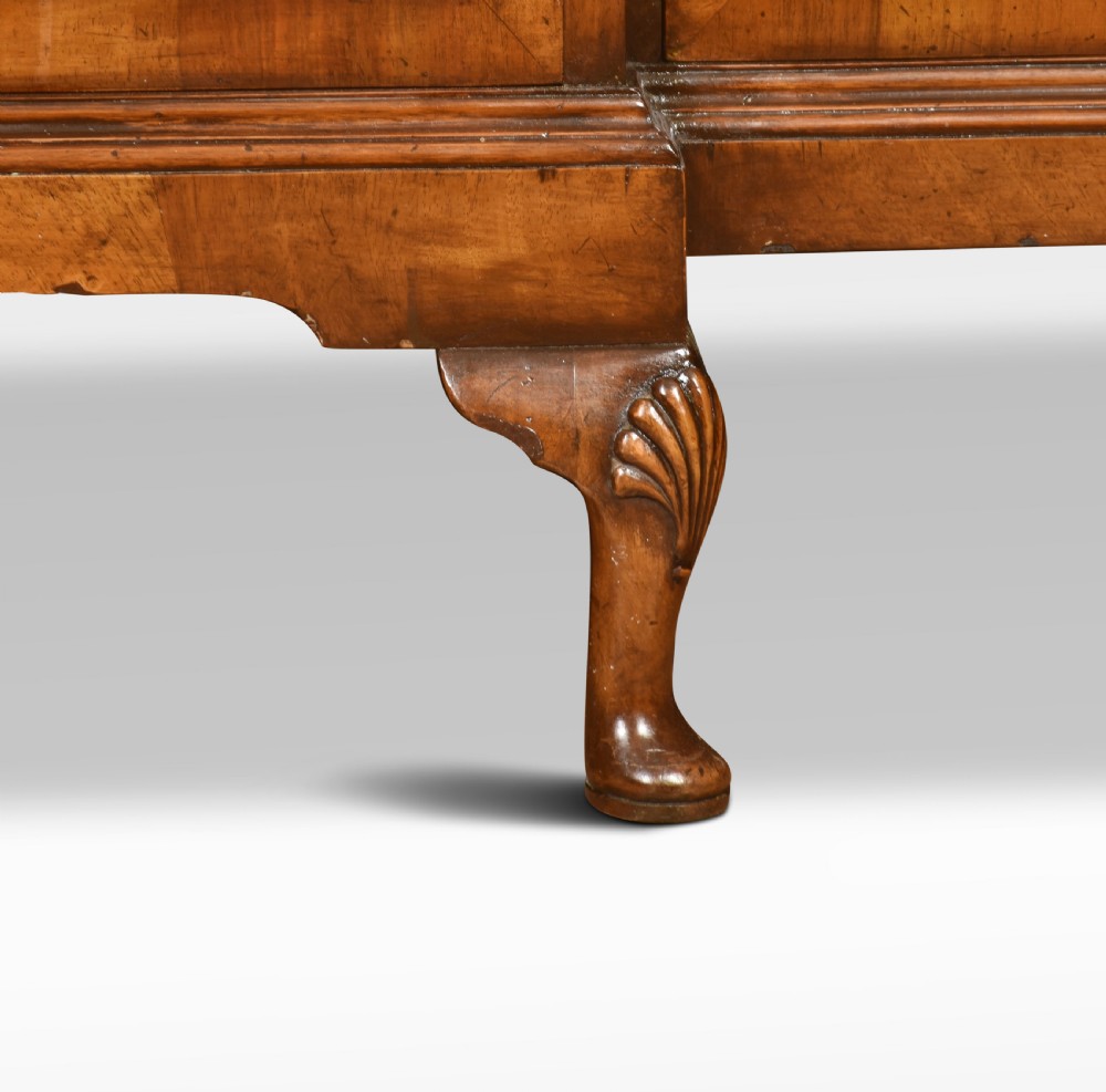 Walnut breakfront bookcase View VII