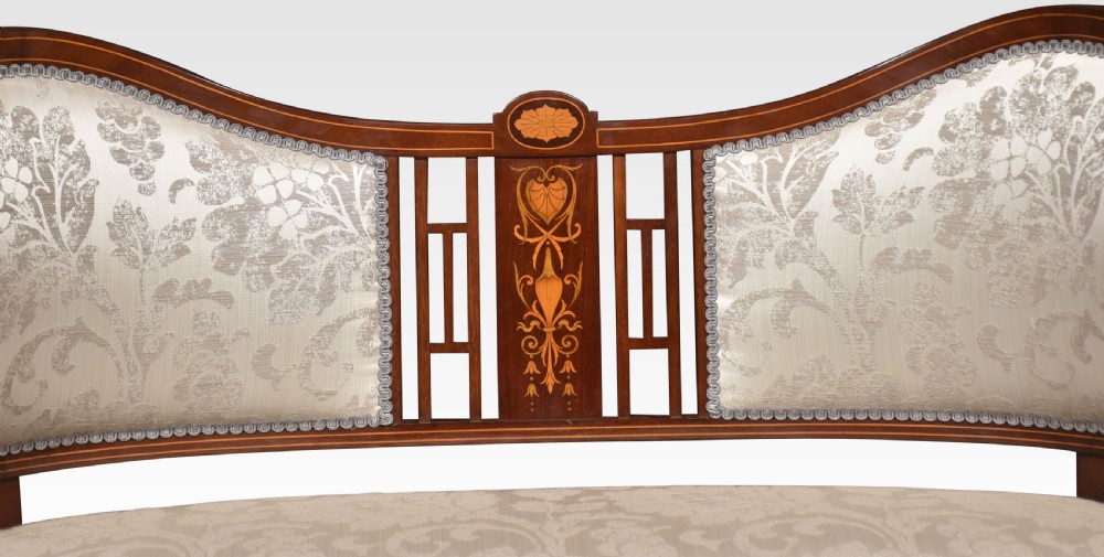 Mahogany inlaid settee View III