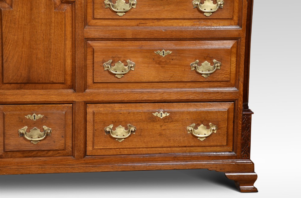 George III Oak Lancashire Mule Chest View VIII