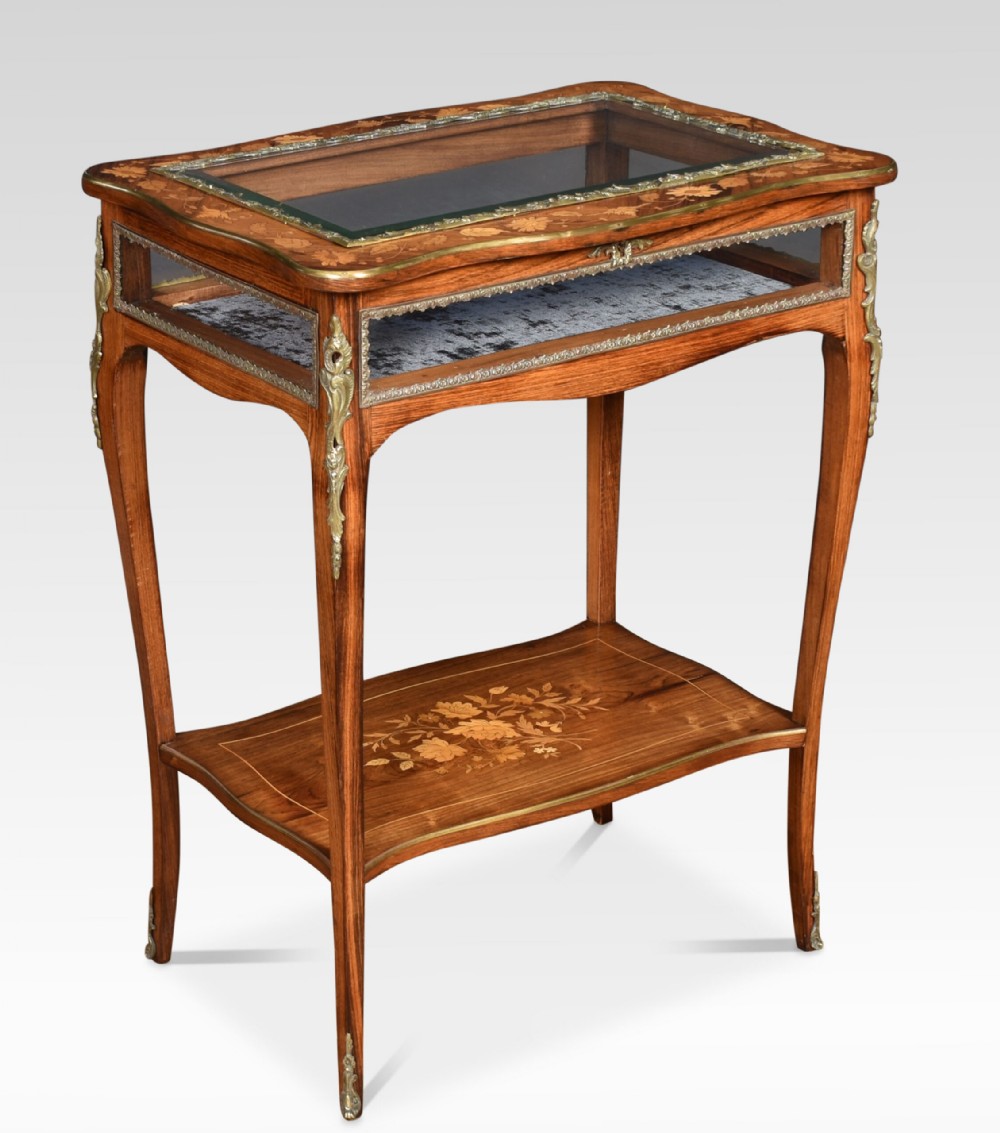 Rosewood Inlaid And Metal Mounted Bijouterie Table