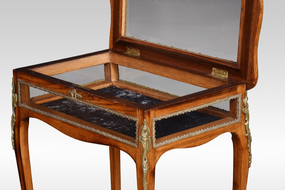 Rosewood Inlaid And Metal Mounted Bijouterie Table View VI