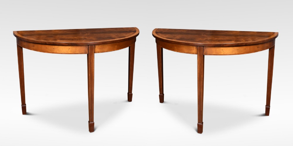 Pair Of Rosewood Hall Tables View II
