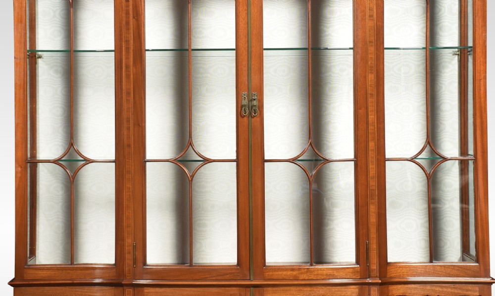 Mahogany inlaid display cabinet View V