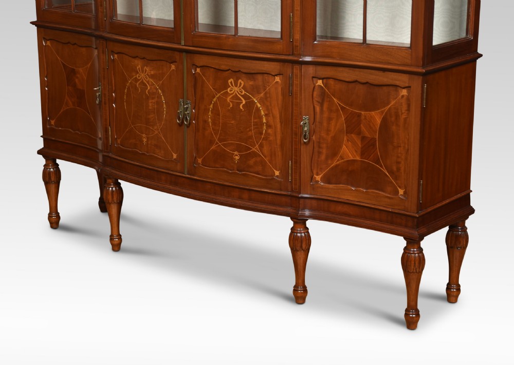 Mahogany inlaid display cabinet View VIII
