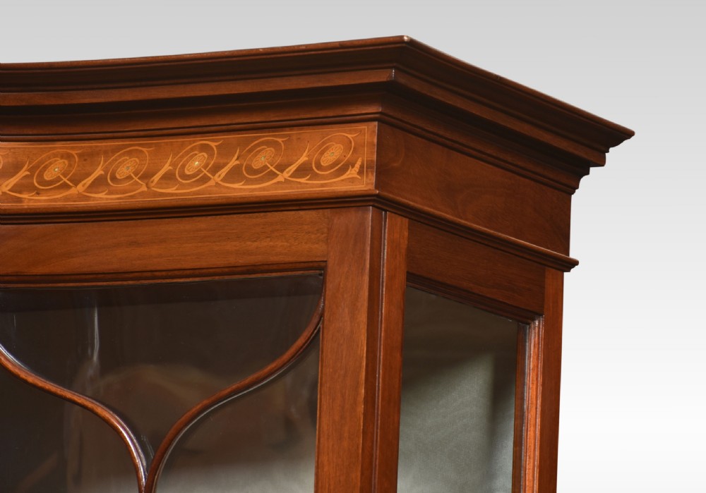 Mahogany inlaid display cabinet View IX