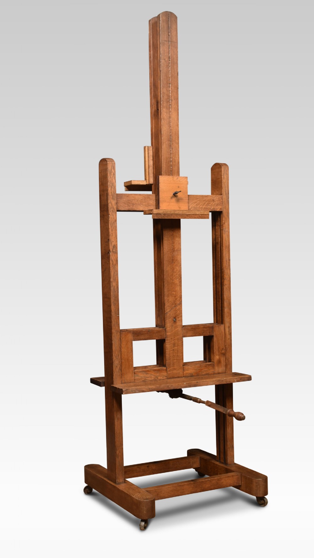 Oak double sided artist’s adjustable studio easel