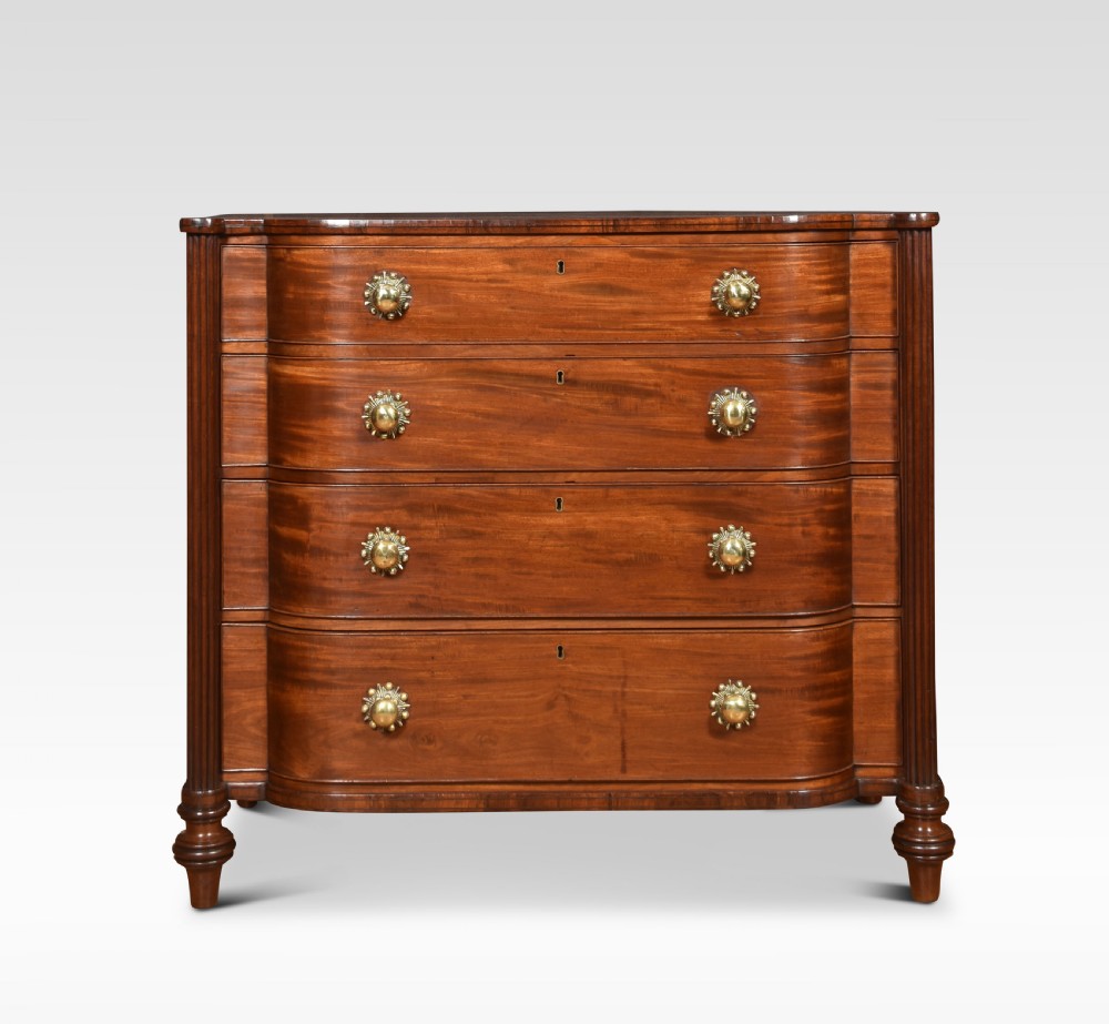 William IV mahogany chest of drawers