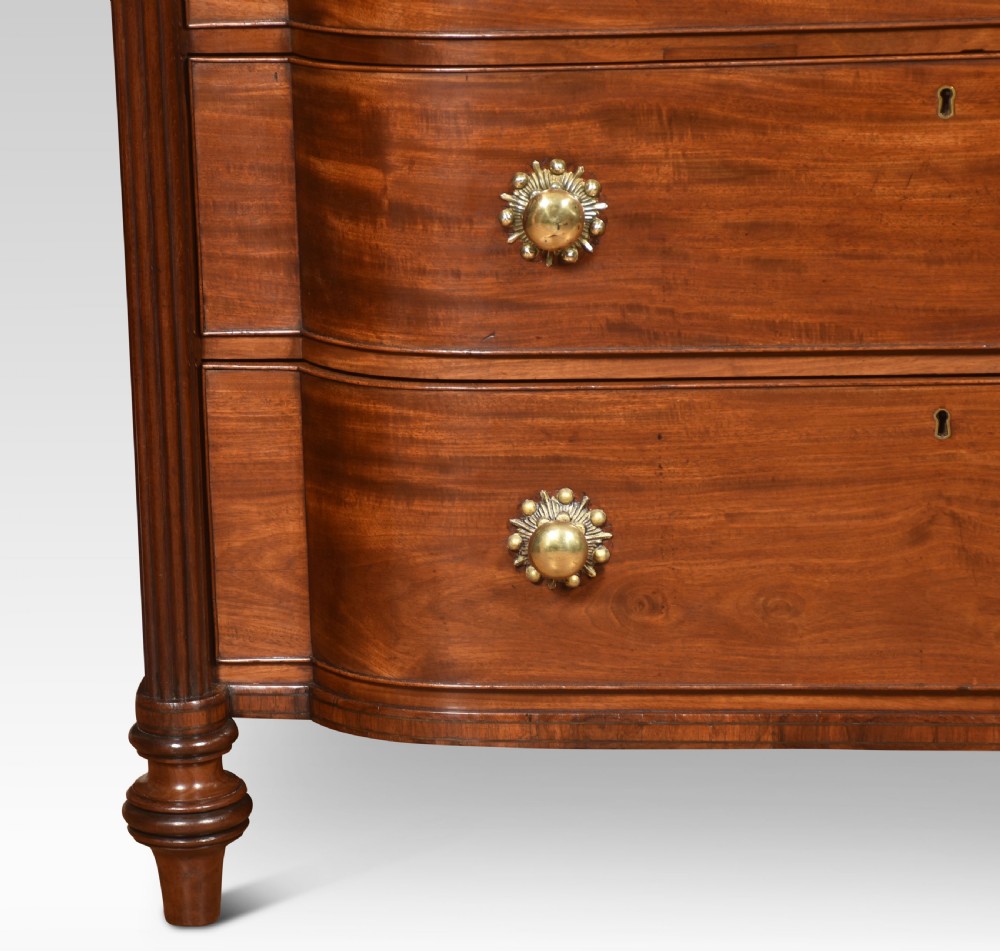 William IV mahogany chest of drawers View III