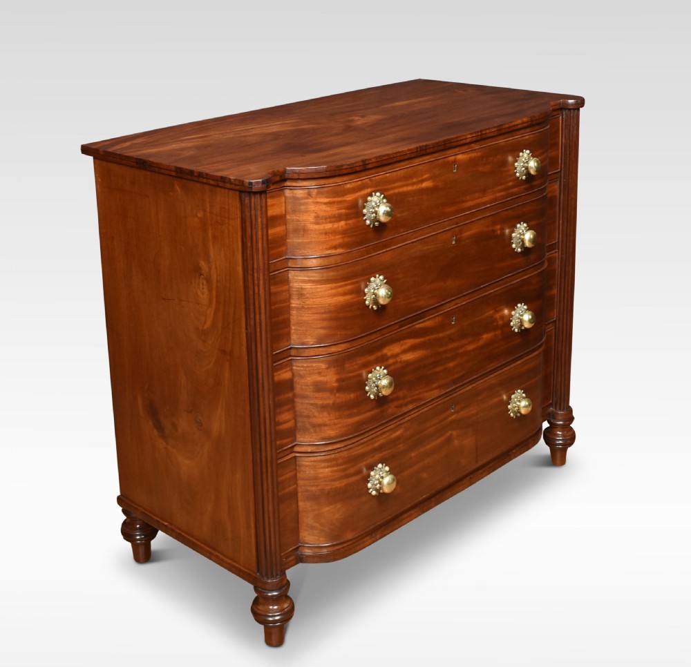 William IV mahogany chest of drawers View V