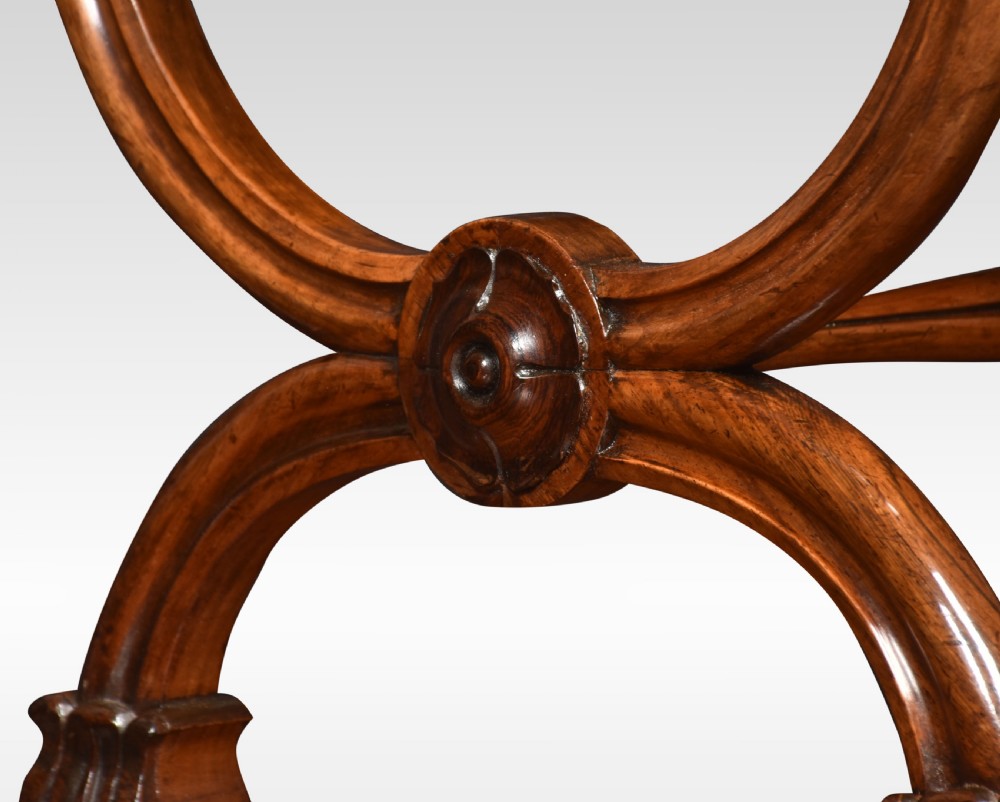 Rosewood X-frame stool View V