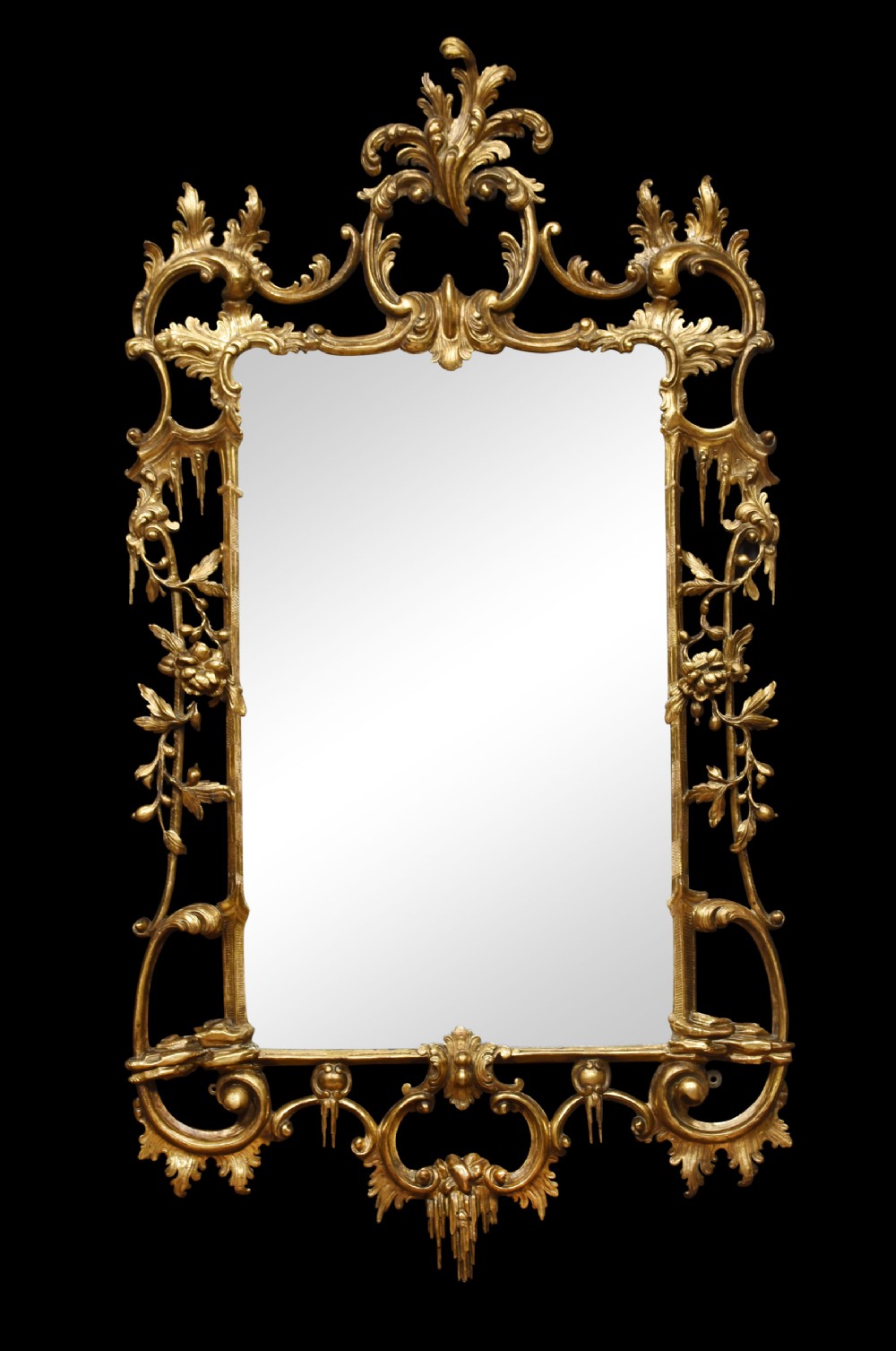 Large Georgian giltwood mirror