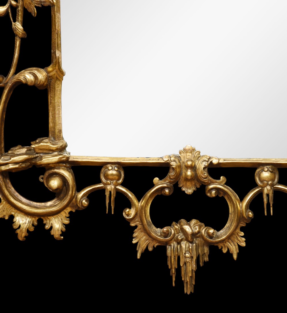 Large Georgian giltwood mirror View VI