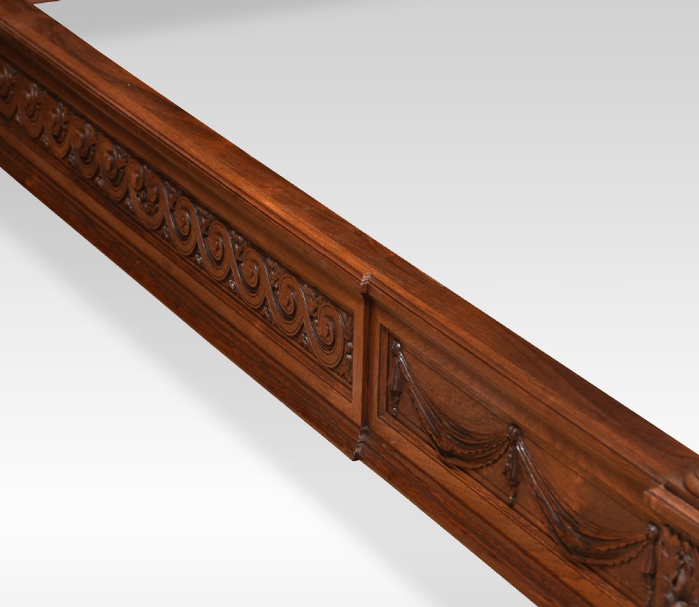 Walnut and rosewood double bed View IX