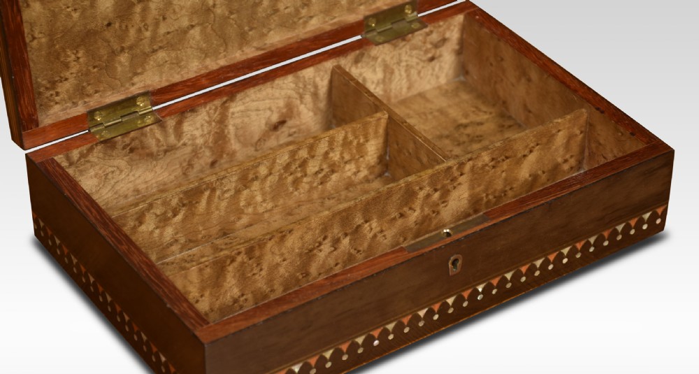 Brass inlaid jewellery box View IV