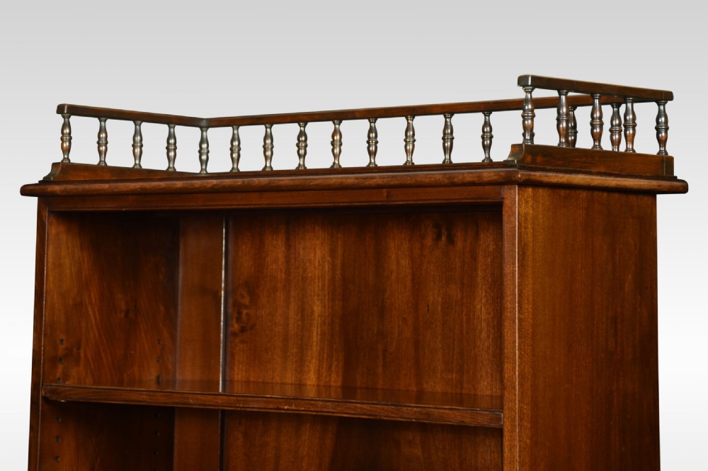 Mahogany Open Bookcase View III