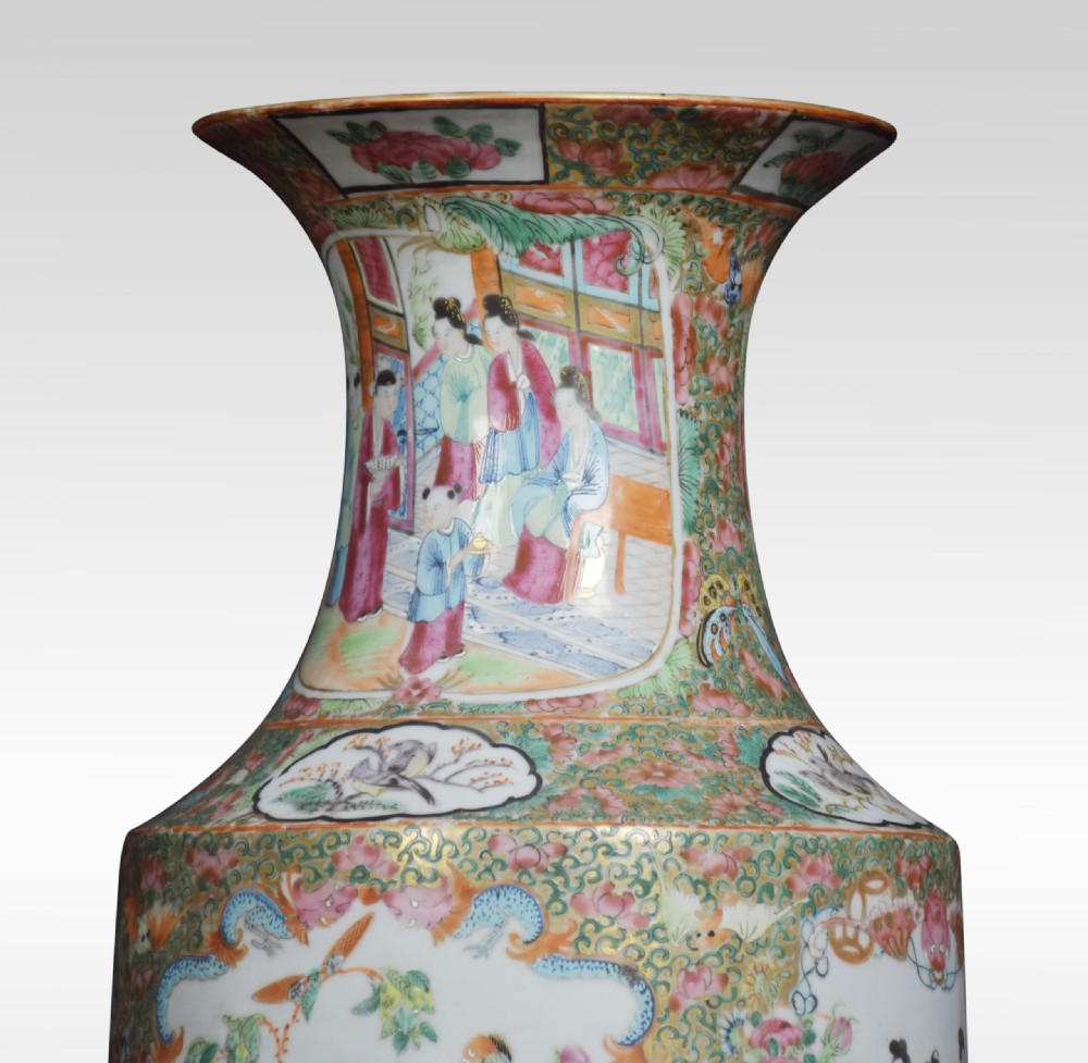 Pair Of 19th Century Cantonese Vases View V