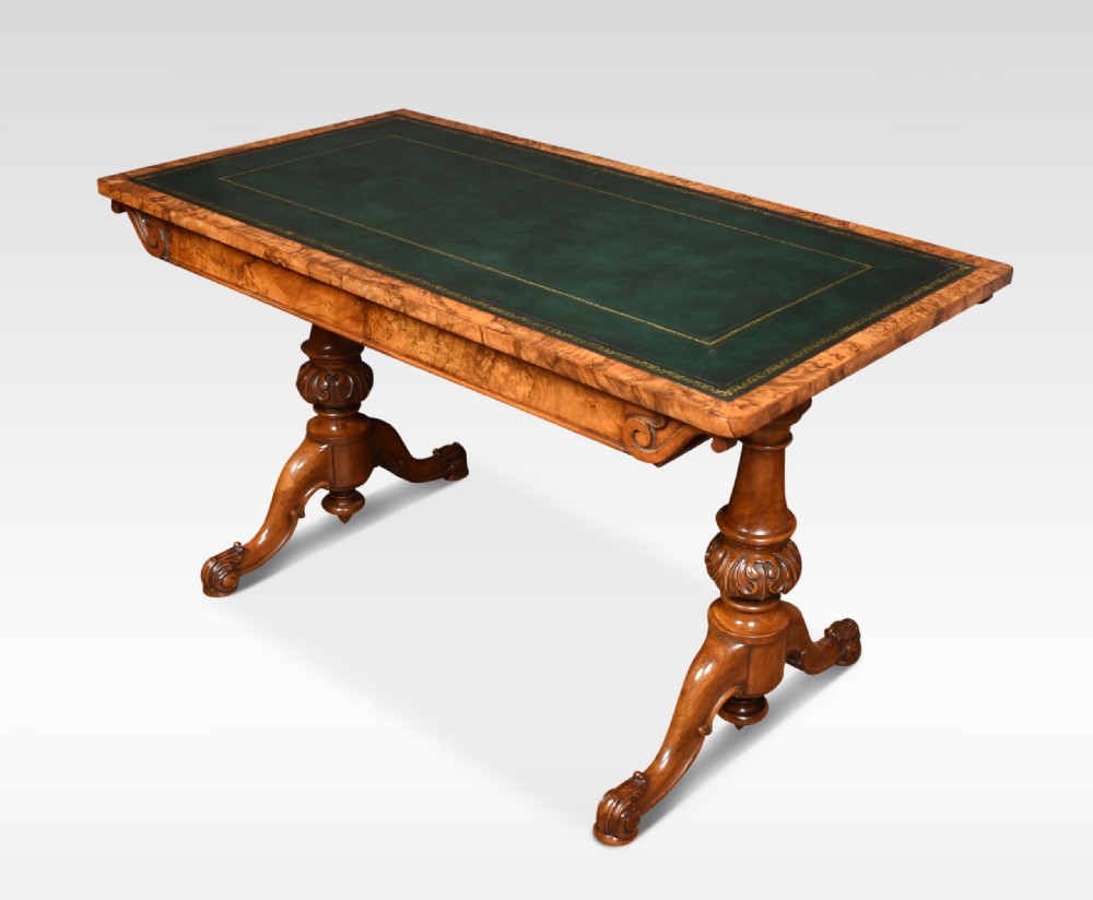 19th Century Walnut Library Table View III