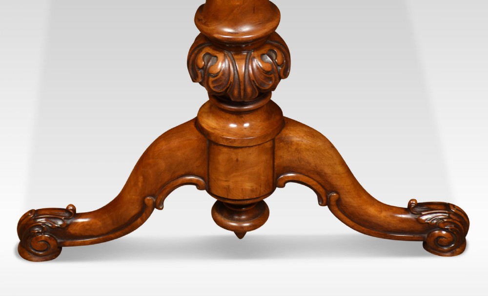 19th Century Walnut Library Table View IV