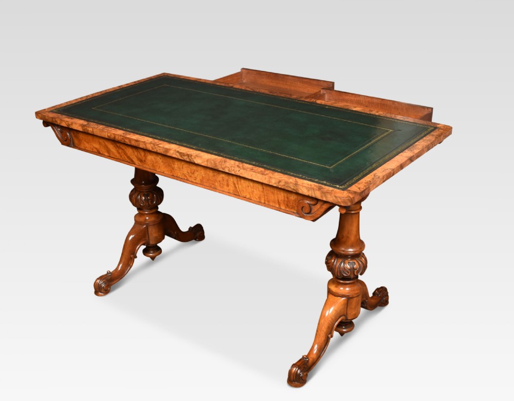 19th Century Walnut Library Table View VI