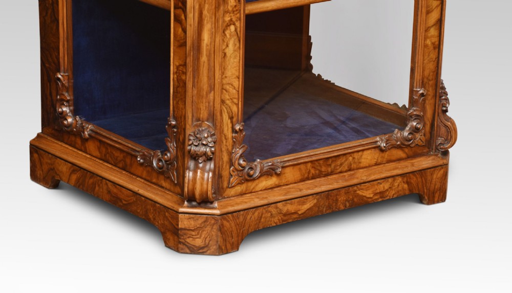 Figured Walnut Pier Cabinet View IV